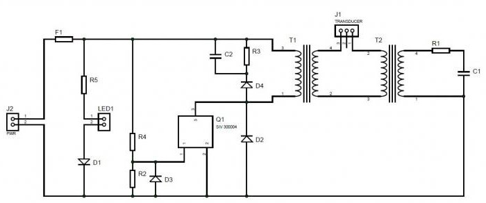 Ultrasonic אמבטיה עם הידיים: מעגל. נוזלי לאמבט קולי