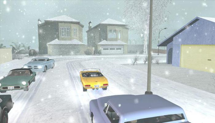 תוספות וקודים עבור "GTA: סן אנדריאס" לחורף