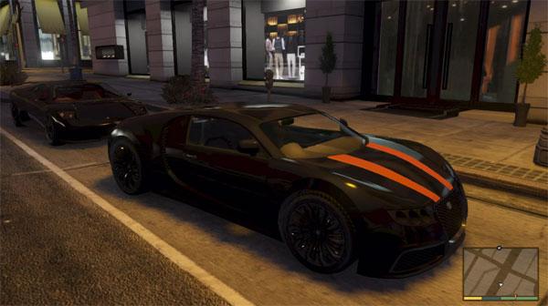 Bugatti Veyron חנה במקום הרגיל שלו GTA 5