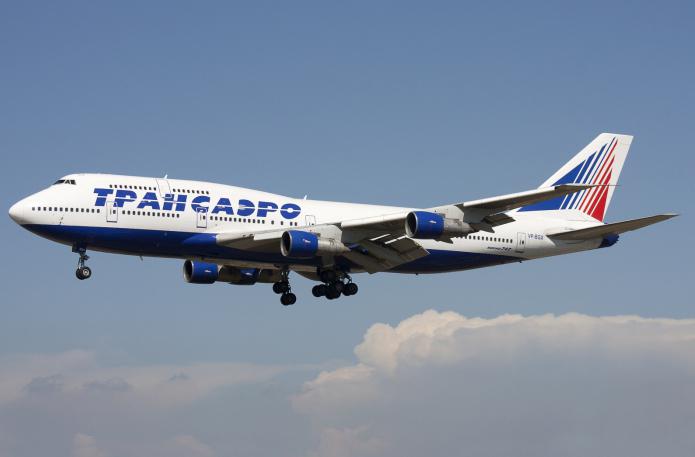 אבייה פארק "טרנסאיירו". Transaero: מטוסים. Transaero (מוסקבה): משוב